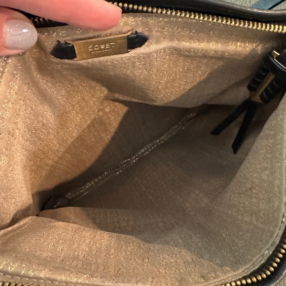 Stella & Dot Covet Black Leather Crossbody Bag - Picture 7 of 9